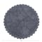 Hello Honey® Cotton Tufted Rug with Crocheted and Scalloped Trim, Grey